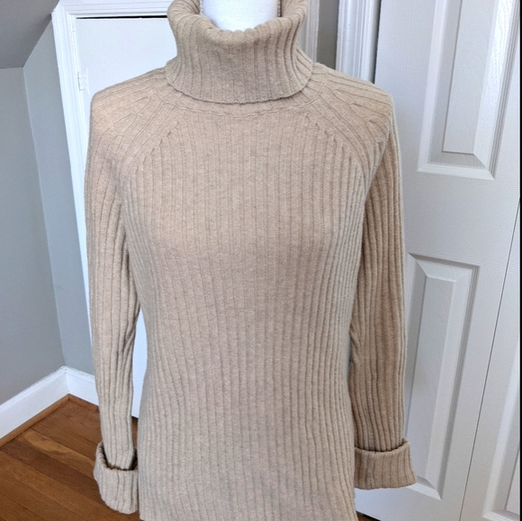 Erika Cavallini beige turtleneck sweater - Picture 2 of 8